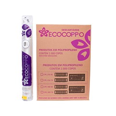 COPO DESCARTAVEL 200ML TRANSPARENTE PP 2500UN