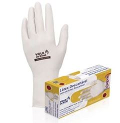 LUVA LATEX C/PO M N.CIRURG 100UN VOLK
