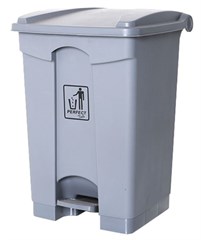 LIXEIRA 50L CINZA PERFECT