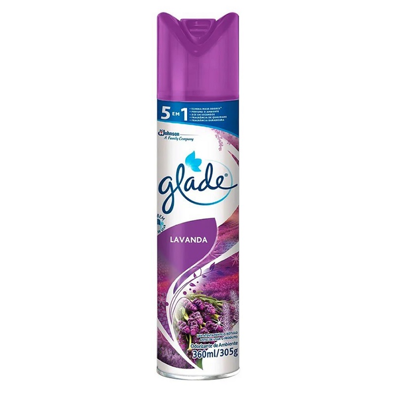 ODORIZADOR AEROSSOL GLADE LAVANDA 360ML