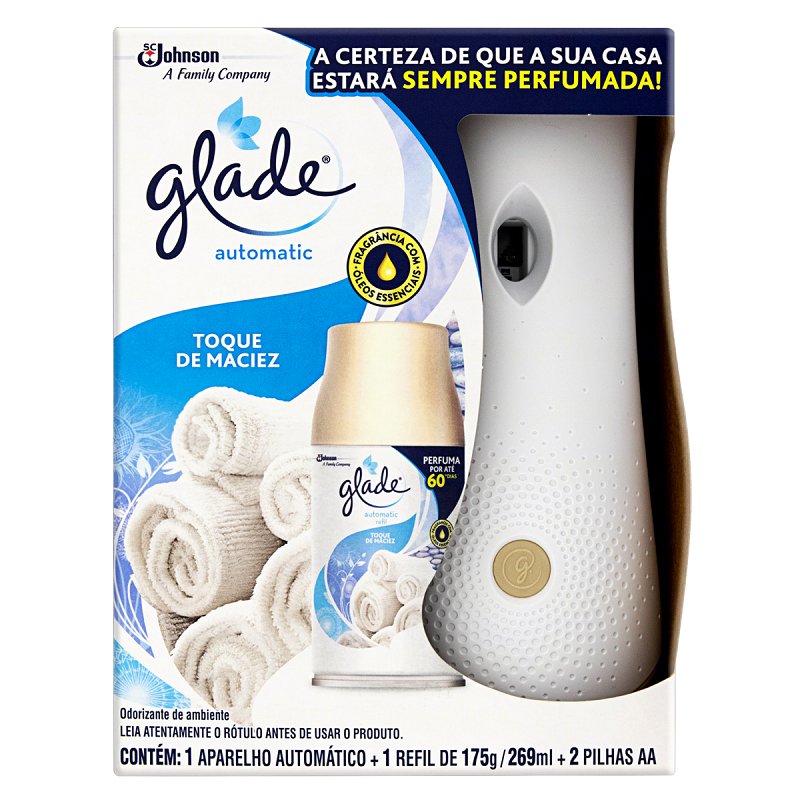 ODORIZADOR AUTOMATICO GLADE COM REFIL CLEAN