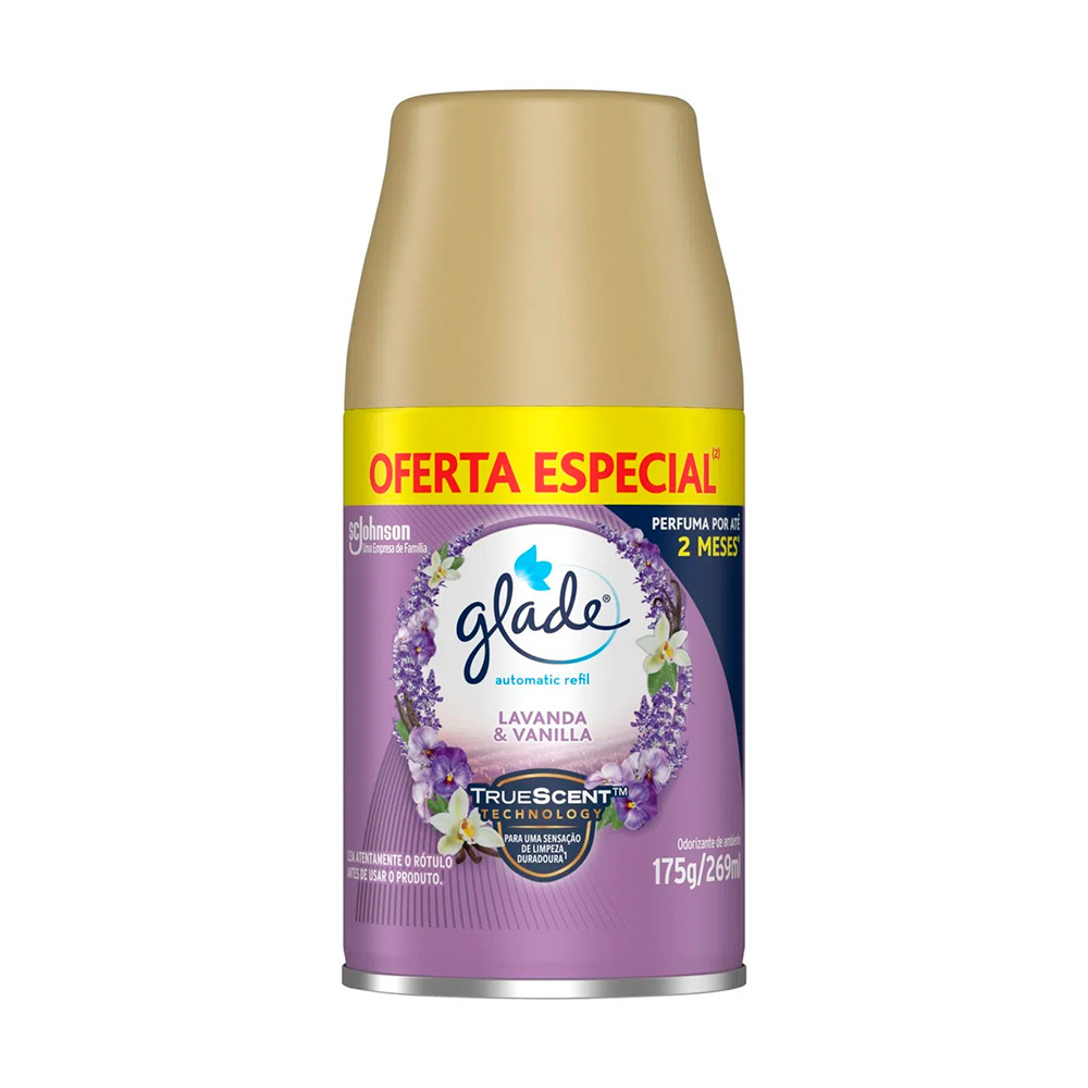 REFIL ODORIZADOR AUTOMATICO GLADE LAVANDA 269ML