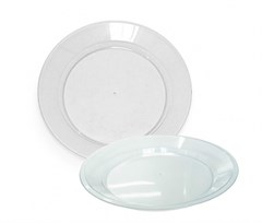 PRATO RED ACRILICO 15CM CRISTAL 10UN