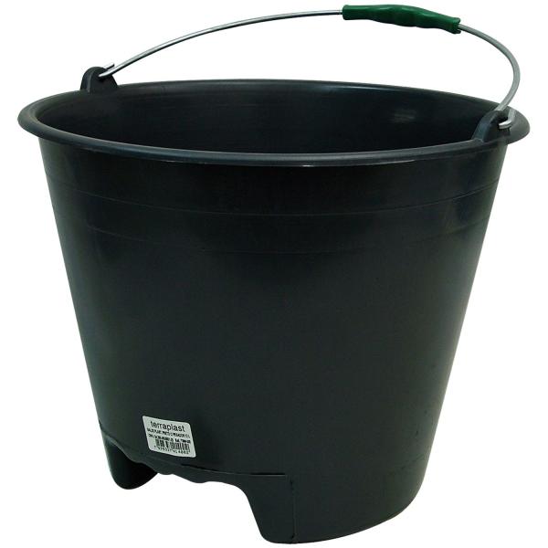 BALDE PLASTICO 12L PRETO 