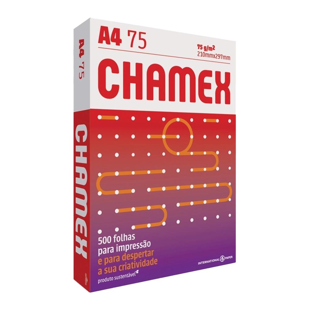 PAPEL A4 CHAMEX 75G BRANCO 500 FL