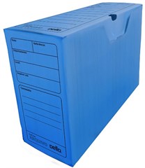 CAIXA ARQUIVO PLÁSTICA  AZUL  UN