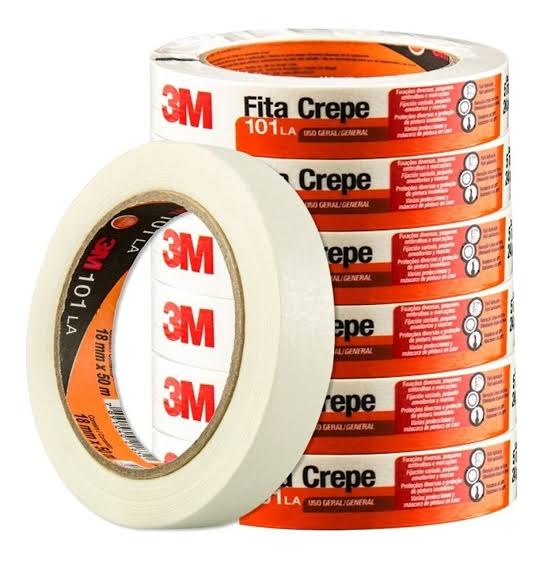 FITA CREPE 3M 18 MM X 50 M UN