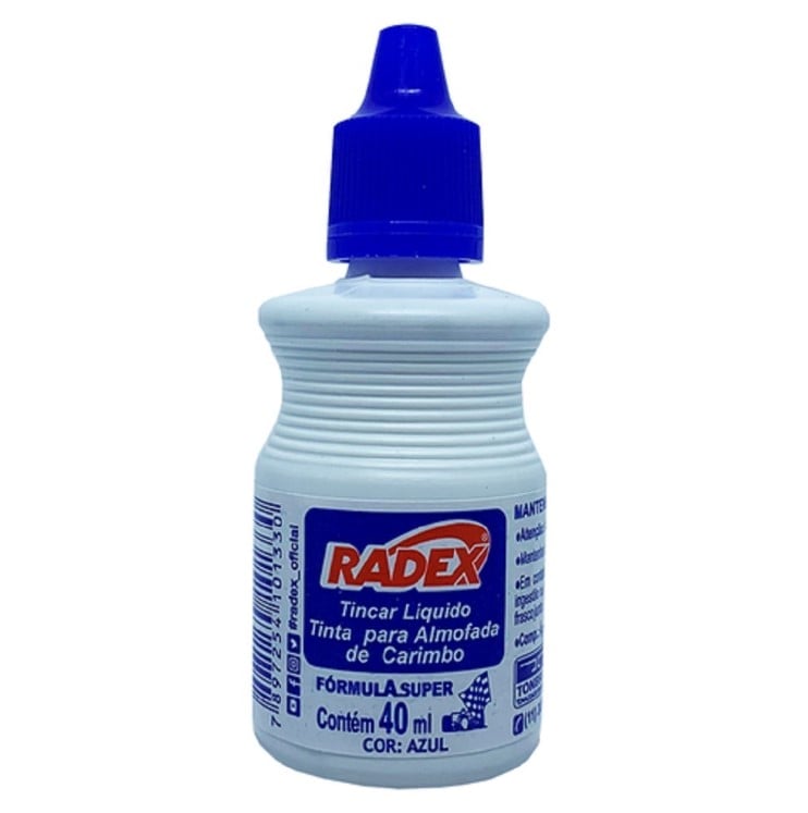 TINTA CARIMBO AZUL 40ML