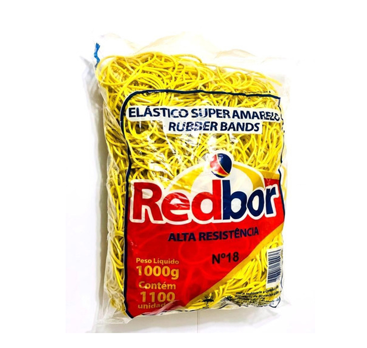 ELASTICO AMARELO PACOTE 1.100 UN