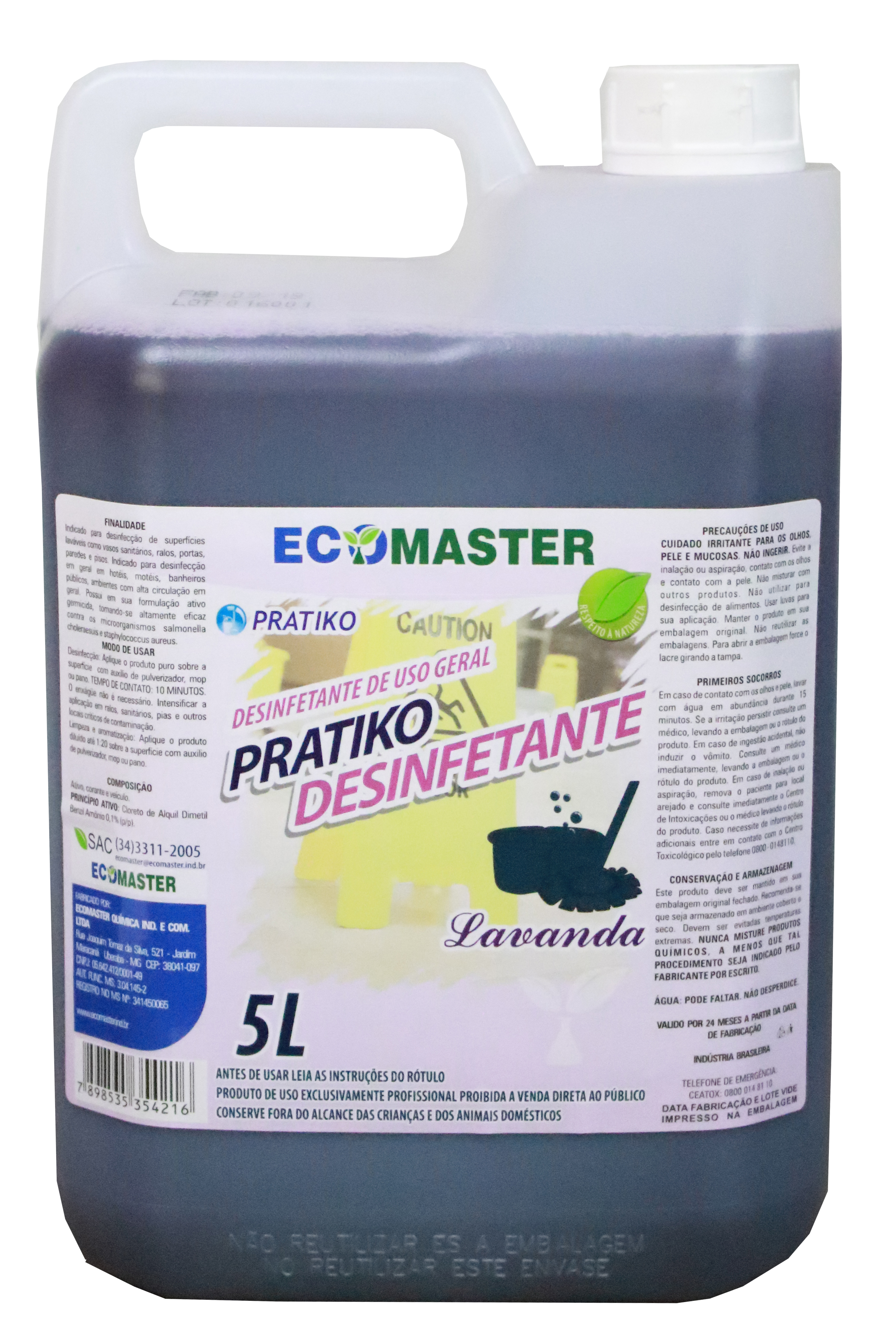 DESINFETANTE PRATIKO 5L LAVANDA