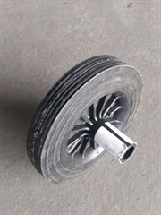 RODA GARI PRETA 20CM 8  POLEGADAS