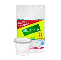 KIT POTE/TAMPA 500ML 300UN