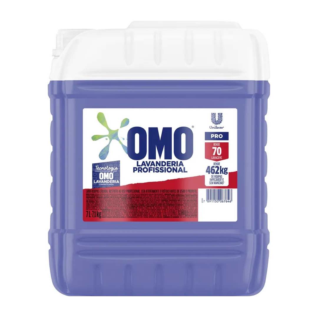 DETERG LIQ 7L OMO LAVANDERIA PRO AZUL