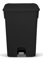 COLETOR 100 LITROS PRETO COM PEDAL SEM RODAS
