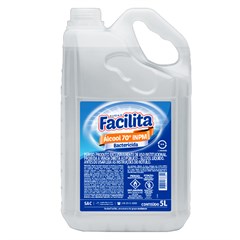 ALCOOL LIQUIDO 70% 5 LITROS FACILITA