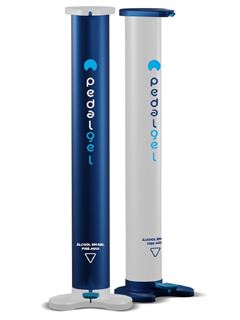 SUPORTE PARA ALCOOL PEDALGEL AZUL 2,5L - PEDALGEL