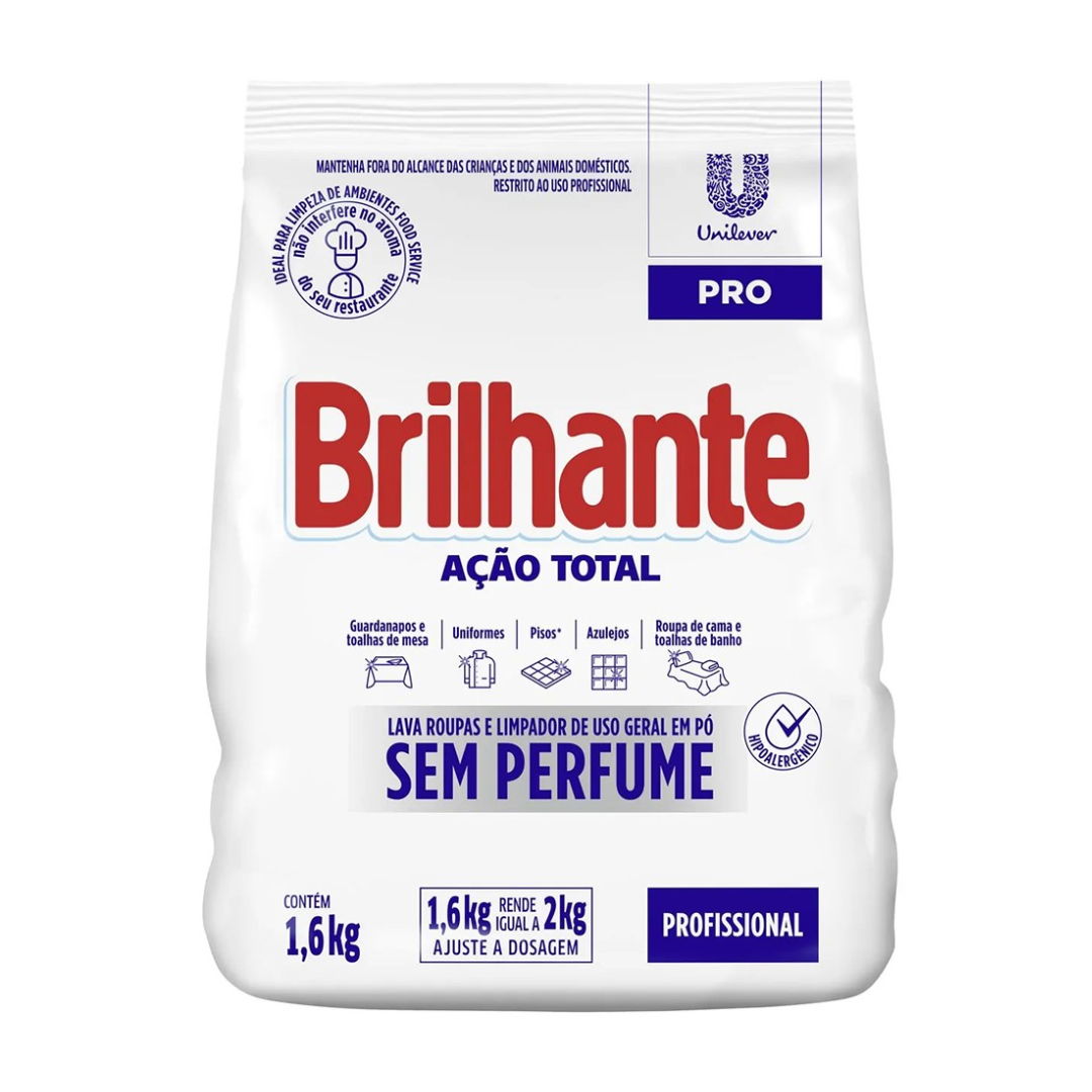 SABAO PO BRILHANTE SEM PERFUME 1,6KG 