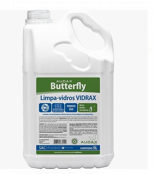 LIMPA VIDROS BUTTERFLY VIDRAX 5L