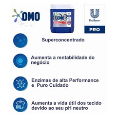 DETERGENTE LIQUIDO 20L OMO SUPER CONCENTRADO
