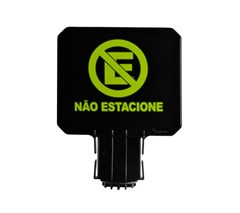 PLACA CONE SINALIZAÇÃO NÃO ESTACIONE