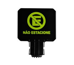 PLACA CONE SINALIZAÇÃO NÃO ESTACIONE