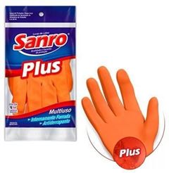 LUVA MULTIUSO SANRO PLUS P LARANJA