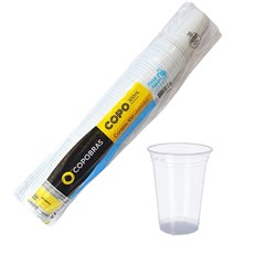 COPO DESCARTAVEL 300ML TRANSPARENTE PP LISO 1000UN