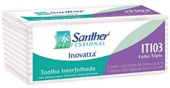 PAPEL TOALHA INTERFOLHADO FOLHA TRIPLA INOVATTA 2400 FOLHAS