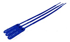 LACRE PARA MALOTE 23CM  AZUL PCT C/100