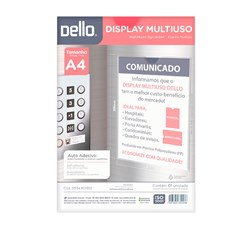 QUADRO DE AVISO MULTIUSO A4 PLÁSTICO