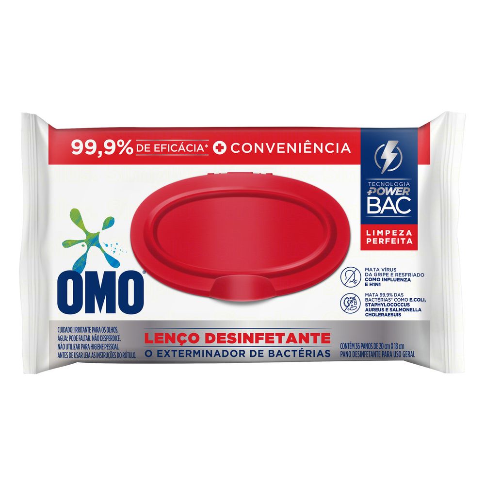 LENCO OMO DESINFETANTES PACOTE 100UN