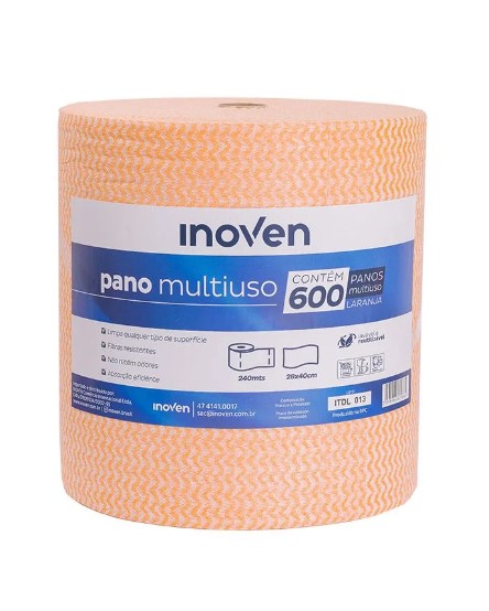 PANO LIMPEZA PERFLEX ECO LARANJA 240MT - EMBAKEEP