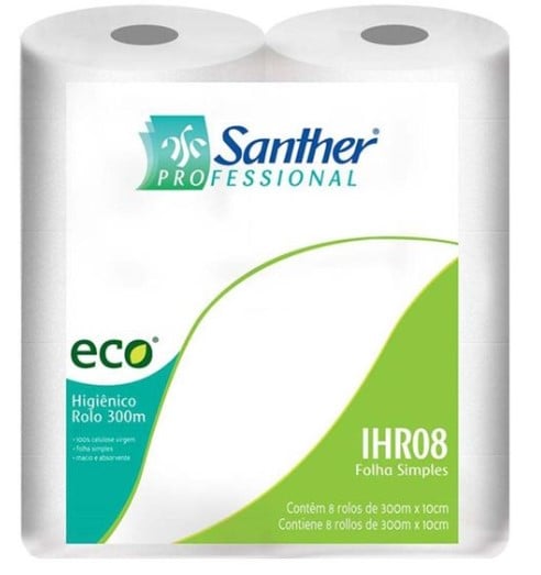 PAPEL HIGIENICO ROLO FOLHA SIMPLES INOVATTA 8X300MT