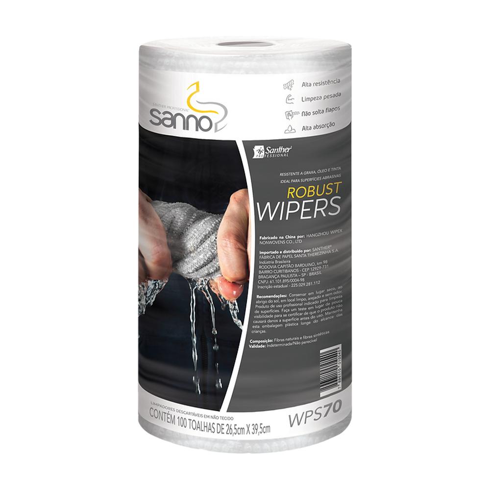 PANO MULTIUSO WIPER BRANCO 70G ROLO 100UN