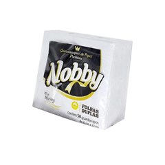 GUARDANAPO NOBBY FOLHA DUPLA 21X22CM 50 FOLHAS