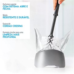 ESCOVA SANITARIA COM SUPORTE PETALAS