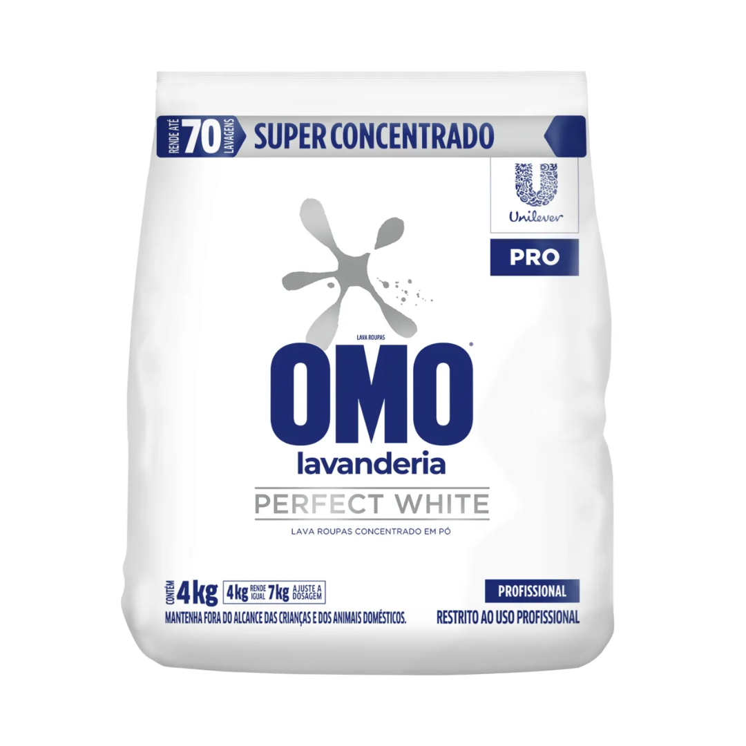 DETERGENTE PO OMO 4KG PERFECT WHITE