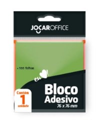 BLOCO ADESIVO 76X76MM VERDE 100F