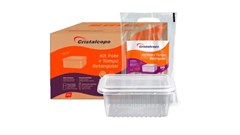 MARMITA FIT RETANGULAR 750ML COM TAMPA 25UN