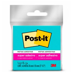 BLOCO POST-IT 76X76MM AZUL 45FL