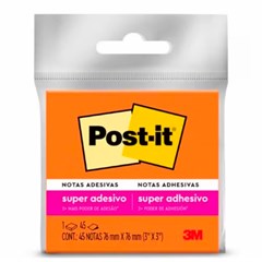 BLOCO POST-IT 76X76MM LARANJA 45 FOLHAS