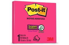 BLOCO POST-IT 76X76MM ROSA 45 FOLHAS
