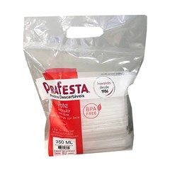 POTE RETANGULAR 350ML COM TAMPA COM LACRE 10UN