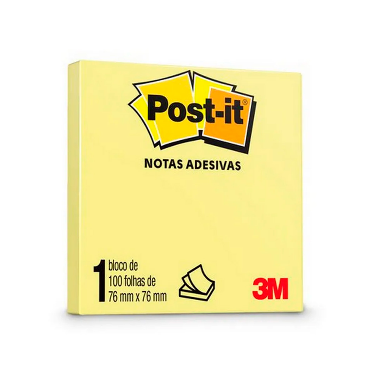 BLOCO POST-IT 76X76MM AMARELO 45FL