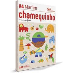 PAPEL A4 CHAMEQUINHO MARFIM 100F