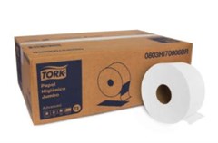 PAPEL HIGIÊNICO ROLO FOLHA DUPLA JUMBO 12X200 METROS 70006 BRW