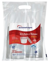 KIT POTE/TAMPA 100ML 300UN