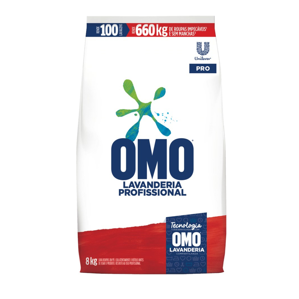 DETERGENTE PO OMO 8KG LAVANDERIA PRO