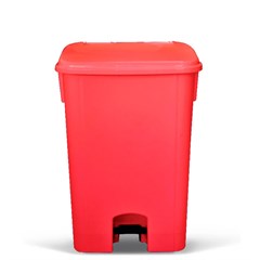 COLETOR 15 LITROS VERMELHO COM PEDAL