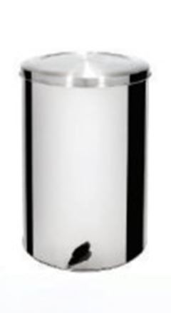 LIXEIRA C/TAMPA PEDAL ACO INOX 12LT